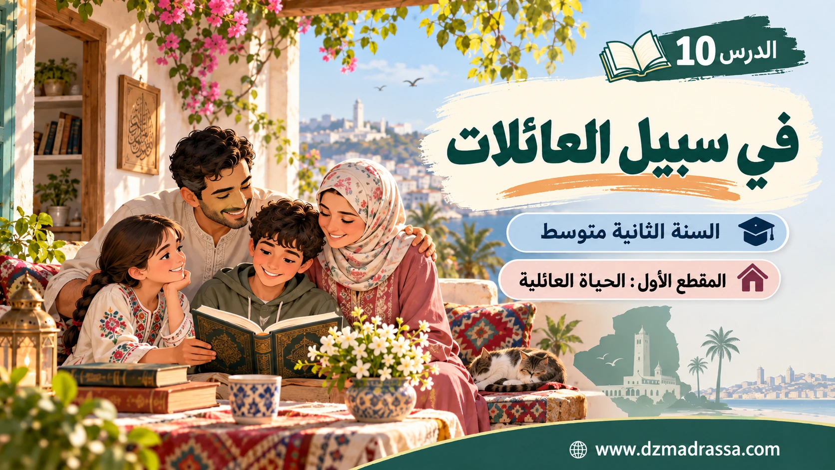 في سبيل العائلات – شرح القصيدة – صورة توضيحية للدرس